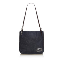 Fendi Schoudertas Denim in Blauw