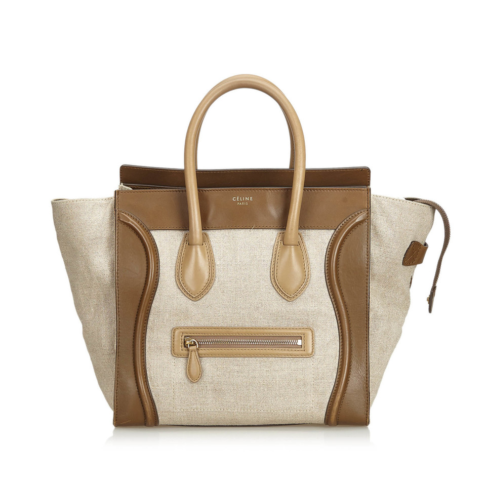 Céline Phantom Bag aus Canvas in Beige