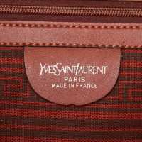 Yves Saint Laurent Handtasche aus Canvas in Beige