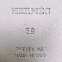 Hermès Mocassini/Ballerine in Pelle in Bianco
