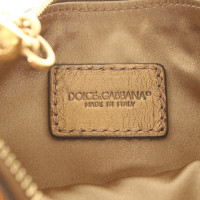 Dolce & Gabbana Tasje/Portemonnee Leer in Goud