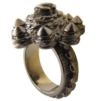 Chanel Ring - SPIKES & CC logo op metalen stof