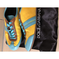 Dolce & Gabbana Sneakers Leer in Geel