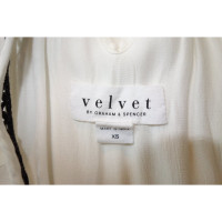 Velvet Jurk Viscose in Wit