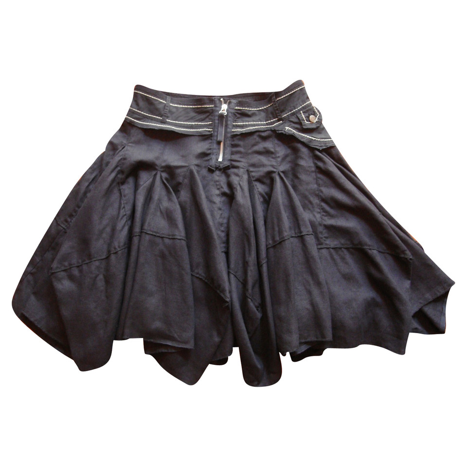 Marithé Et Francois Girbaud Skirt Linen in Black