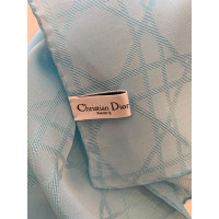 Christian Dior Echarpe/Foulard en Soie en Bleu