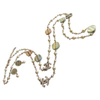 Chanel Pearl set necklace, necklace & earrings pastel