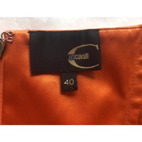 Just Cavalli Kleid aus Seide in Orange