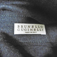 Brunello Cucinelli Robe en Laine en Bleu