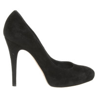 Casadei Décolleté/Spuntate in Pelle scamosciata in Nero