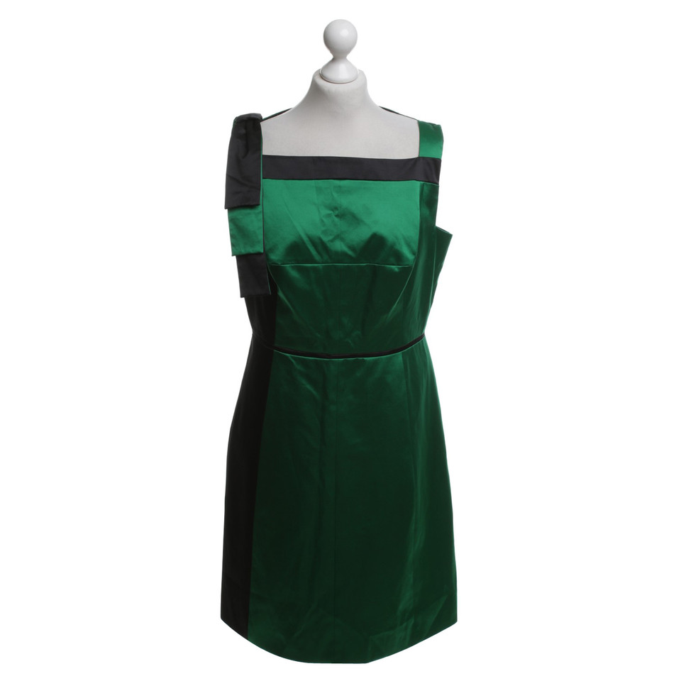 Karen Millen Dress in green / black