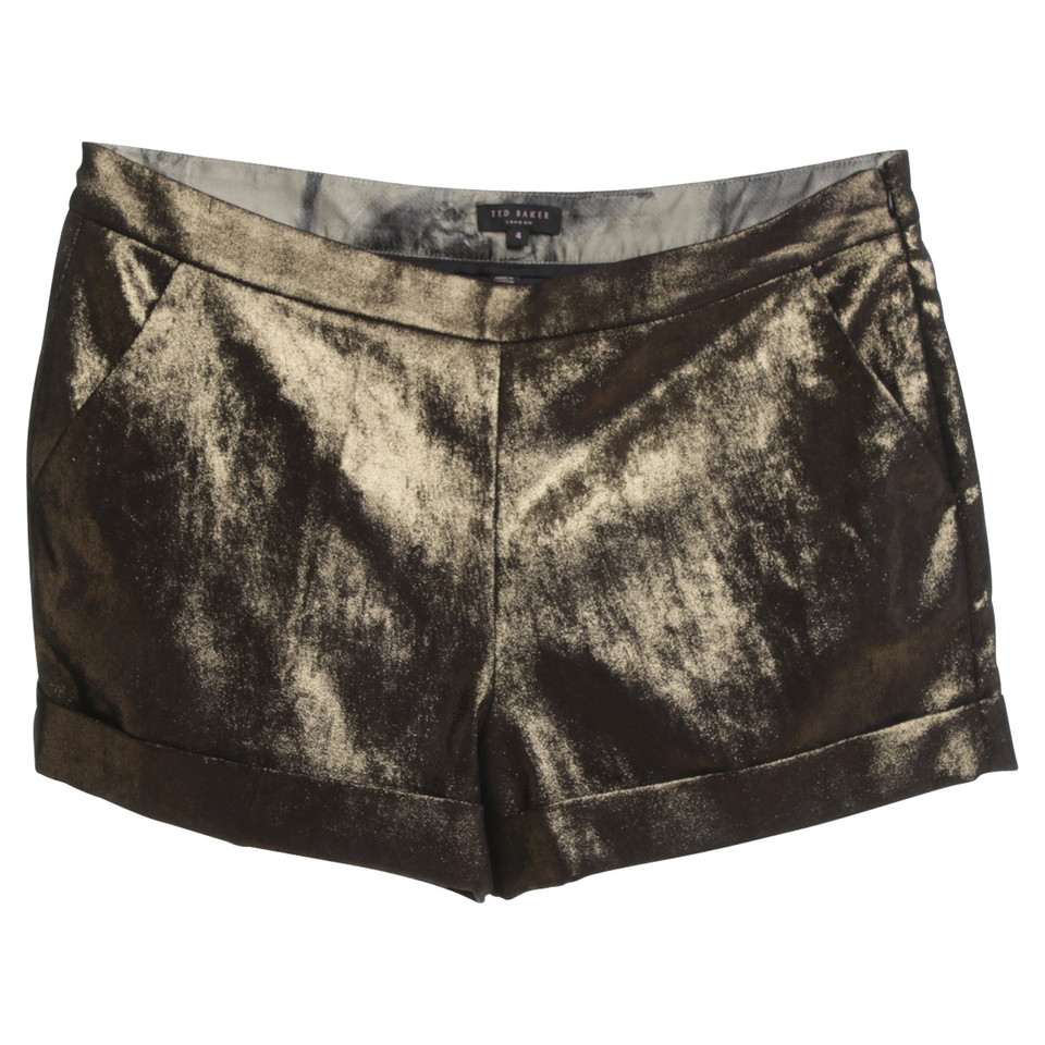 Ted Baker Goudkleurige shorts