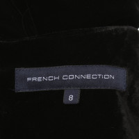 French Connection Velvet dress in black