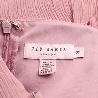 Ted Baker Robe en soie en rose poussiéreuse