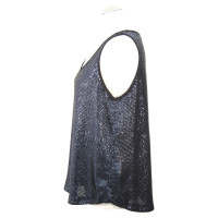 French Connection Sequin top in blue