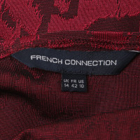 French Connection Kleid in Weinrot