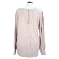 Reiss Sequin shell in blush pink