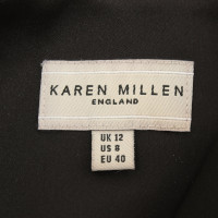 Karen Millen Bandeau-Kleid in Schwarz