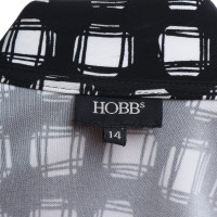 Hobbs Wrap dress in black / white