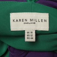 Karen Millen Kleid in Violett/Grün
