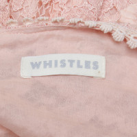 Whistles abito di pizzo in rosa
