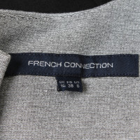 French Connection Jurk in zwart / grijs