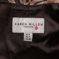 Karen Millen Robe en soie avec motif imprimé