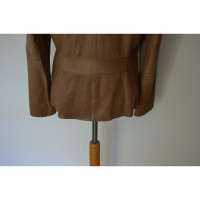Strenesse Giacca/Cappotto in Pelle in Marrone