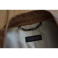 Strenesse Jacke/Mantel aus Leder in Braun