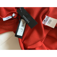 Versace Vestito in Seta in Rosso