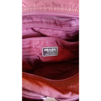 Prada Shoulder bag Canvas in Bordeaux