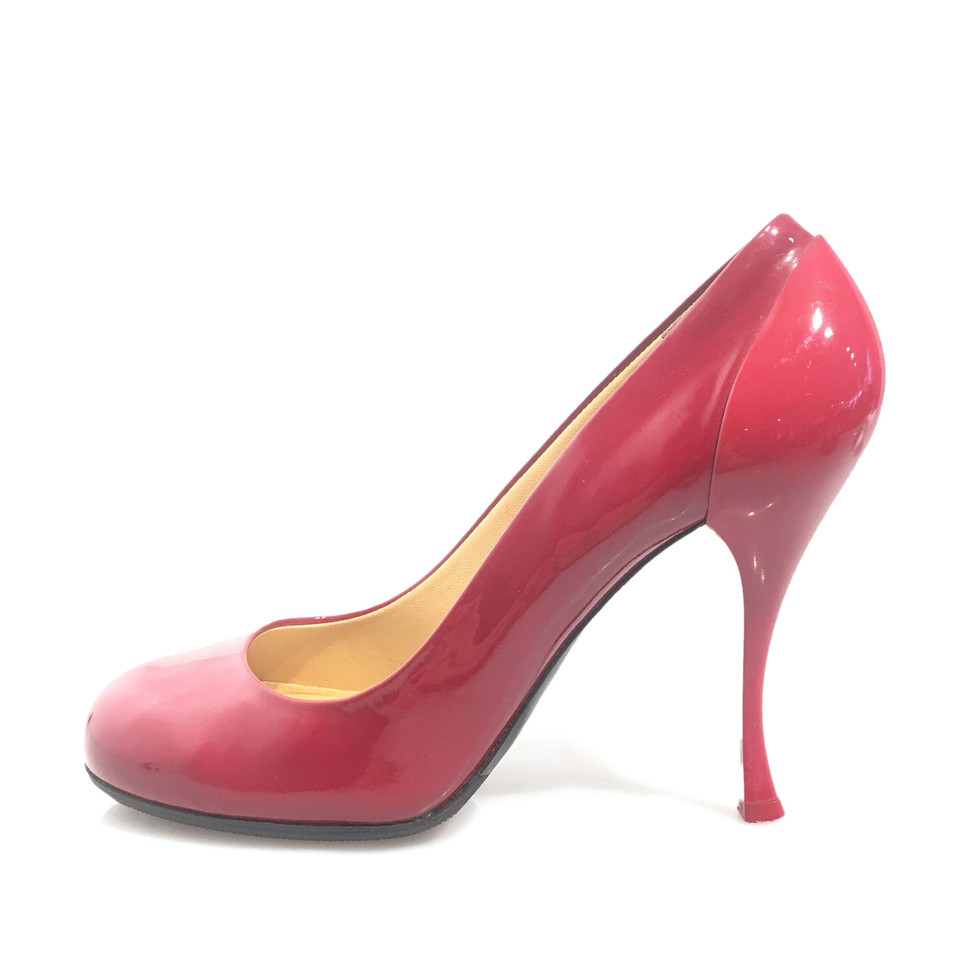 Miu Miu Pumps/Peeptoes en Cuir en Rouge