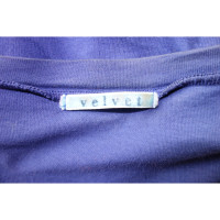 Velvet Oberteil aus Baumwolle in Blau