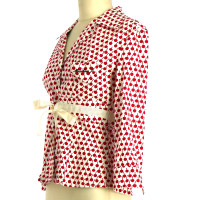 Moschino Jacke/Mantel aus Baumwolle in Rot