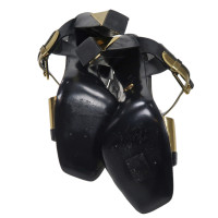 Sergio Rossi Sandals Leather in Gold