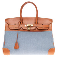 Hermès Birkin Bag 35 en Toile en Bleu