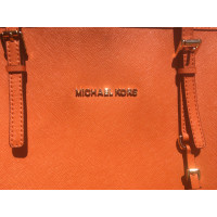 Michael Kors Shopper aus Leder in Orange