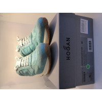 Hogan Trainers in Turquoise