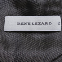René Lezard Black blazer with stand-up collar
