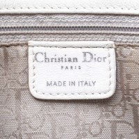 Christian Dior Tote Bag aus Leder in Weiß