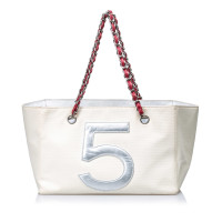 Chanel No 5 Shopping Tote aus Canvas in Weiß