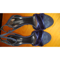 Casadei Sandalen aus Wildleder in Blau
