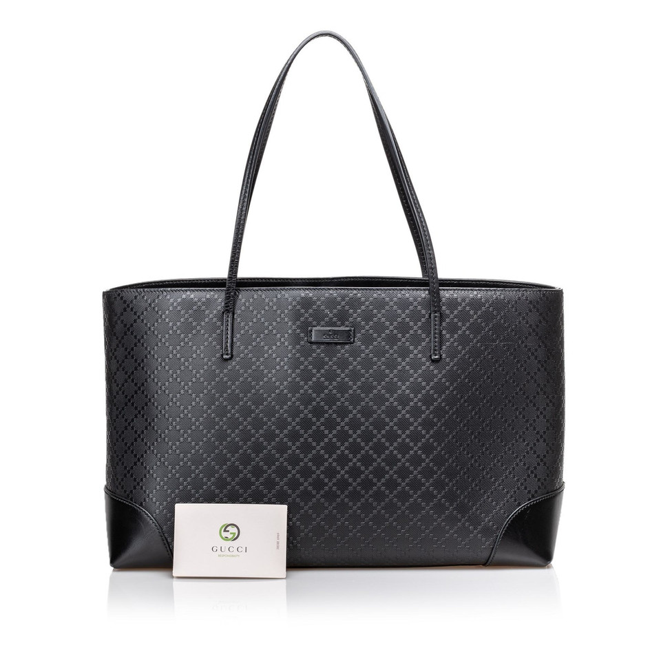 Gucci Tote Bag aus Leder in Schwarz