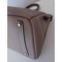 Hermès Birkin Bag aus Leder in Grau