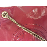 Gucci Soho Bag in Pelle verniciata in Rosa