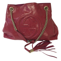 Gucci Soho Bag Patent leather in Pink