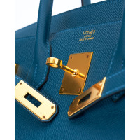 Hermès Birkin Bag aus Leder in Petrol