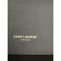 Saint Laurent Collège aus Leder in Grau