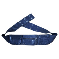 Ikks Riem Leer in Blauw