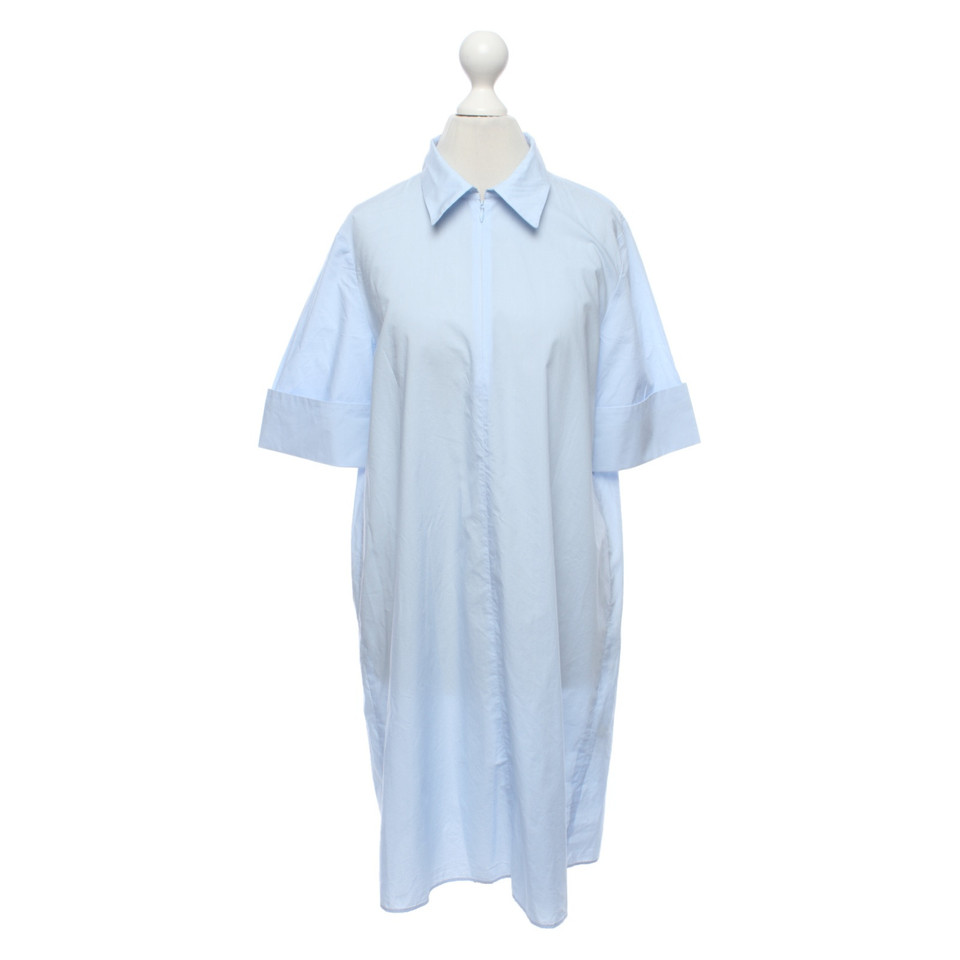 Arket Kleid aus Baumwolle in Blau